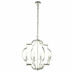 Endon Garland 4 Light Nickel Crystal Pendant Lamp 81915 small 0