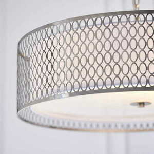 Endon Cordero 3-Light Pendant Light Nickel White 56cm 81969 small 4