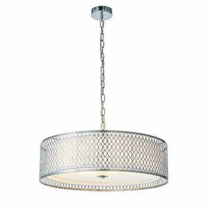 Endon Cordero 3-Light Pendant Light Nickel White 56cm 81969 small 6