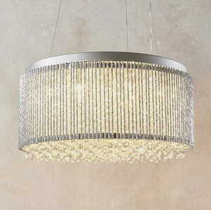 Endon Galina Chrome Crystal 12-Light Pendant Lamp 81981 small 2