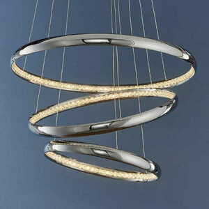 Endon Ozias Chrome Crystal LED Pendant Light 55cm 90292 small 4