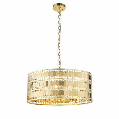 Check Endon Eldora Gold 5-Light Pendant Lamp 56 cm E14