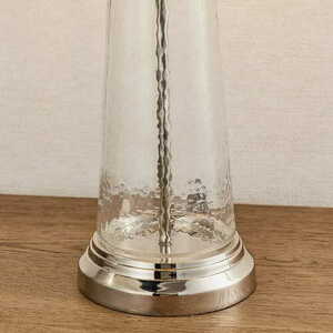 Endon Winslet 90545 table lamp, glass and nickel, teal shade, E27, 61 cm small 5