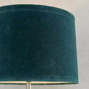 Endon Winslet 90545 table lamp, glass and nickel, teal shade, E27, 61 cm small 6