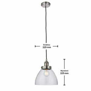 Endon Hansen Silver Glass Pendant Light 91738 small 2