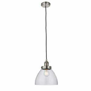 Endon Hansen Silver Glass Pendant Light 91738 small 3