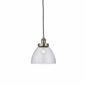 Endon Hansen Silver Glass Pendant Light 91738 small 0