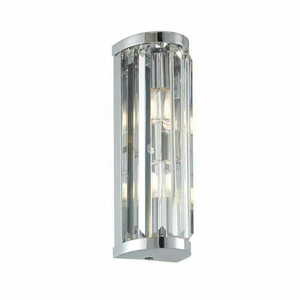 Endon Shimmer Chrome Crystal 2-Light Dimmable Wall Lamp 91820 small 0