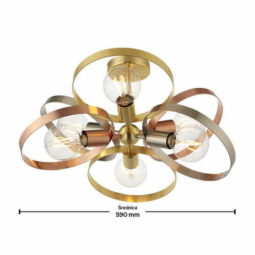 Check Hoop ceiling lamp 91935 Endon