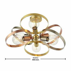 Hoop ceiling lamp 91935 Endon small 1