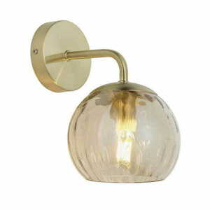 Endon Dimple Brass Glass LED Wall Light 91970 small 2