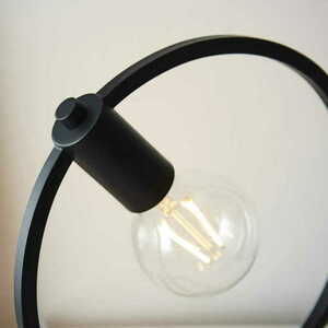 Standing Lamp Endon Shape Circle Black Steel 31.2 cm 92222 small 5