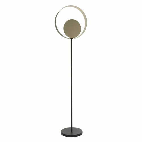 Check Endon Cal Nickel Black Steel Floor Lamp 161cm 92879