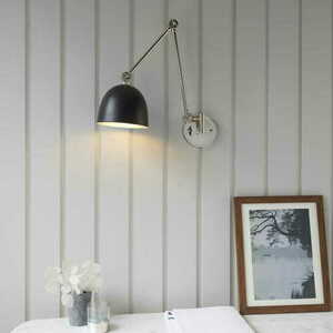 Endon Lehal Nickel Black Wall Light 93431 small 3