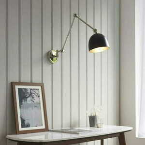 Endon Lehal Nickel Black Wall Light 93431 small 4