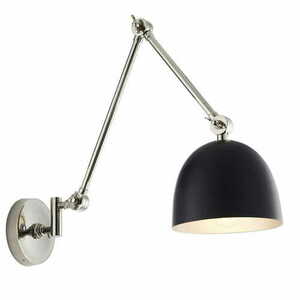 Endon Lehal Nickel Black Wall Light 93431 small 0