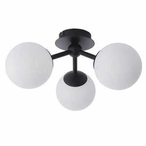 Endon Pulsa Black 3-Light Ceiling Light IP44 G9 39.5cm 93489 small 5