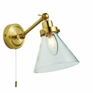 Endon Faraday Brass Glass Indoor Wall Light 93854 small 6