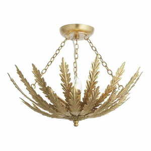 Endon Delphine Gold 3-Light Ceiling Light 95039 small 0
