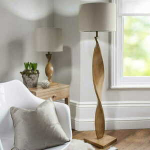 Endon Abia Beige Resin Fabric Floor Lamp 68cm E27 small 4