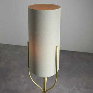 Endon Fraser Brass Beige Fabric Floor Lamp 95466 small 4