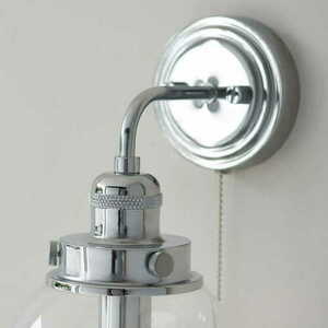 Endon Cheswick Chrome Glass Wall Light IP44 E14 96129 small 4