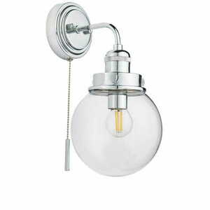 Endon Cheswick Chrome Glass Wall Light IP44 E14 96129 small 5