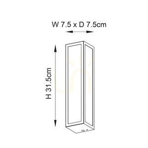 Endon Newham Chrome Glass IP44 2-Light Wall Lamp 96220 small 7