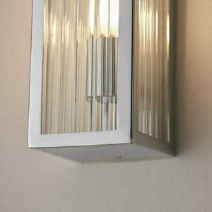 Endon Newham Chrome Glass IP44 2-Light Wall Lamp 96220 small 5