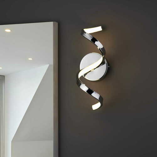 Check Endon Astral Chrome White LED Wall Light 96433 IP44