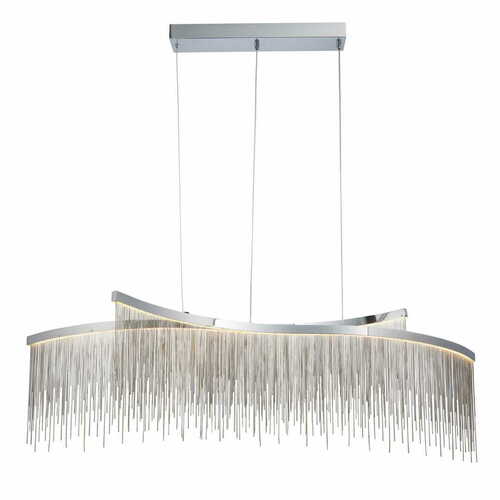 Check Endon Orphelia Chrome Silver LED Pendant Light 97219
