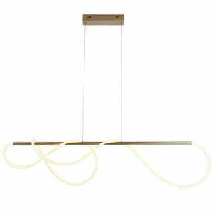 Endon Attalea Brass White LED Pendant Light 97629