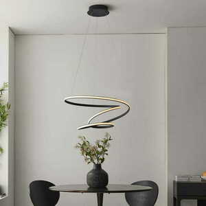 Endon Dune Black LED Pendant Light 62 cm Dimmable 2610 lm 97632 small 3