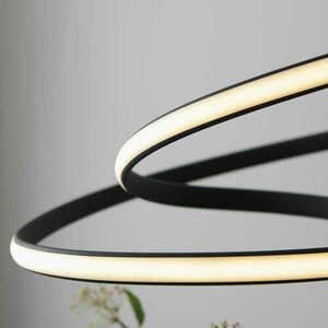 Endon Dune Black LED Pendant Light 62 cm Dimmable 2610 lm 97632 small 6