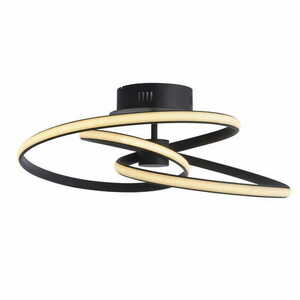 Endon Dune 97633 Black LED Semi-Flush Ceiling Light 53.5 cm 42W 3000K Dimmable small 6
