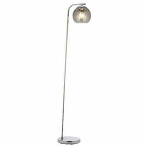 Endon Dimple 97978 Floor Lamp, Chrome and Smoked Glass, 150 cm, E27 small 0