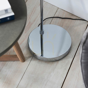 Endon Dimple 97978 Floor Lamp, Chrome and Smoked Glass, 150 cm, E27 small 5