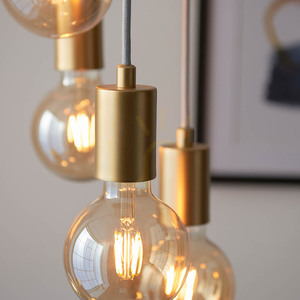 Studio Pendant Light Endon 98136 Gold Steel 6-Light E27 Adjustable small 4