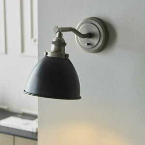Endon Franklin 98751 adjustable E14 wall light, matt black and aged pewter finish small 5