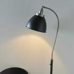 Franklin Endon Black Silver Steel Floor Lamp 160cm 98753 small 3