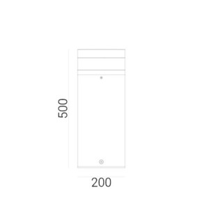 Stavanger Light Post 5064 Aluminum 9006 Norlys. small 1
