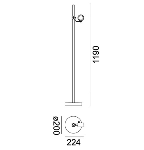Check MOSS Outdoor Standing Reflector Lamp 6471GR 8W 3000K Graphite RAL7016 Norlys.