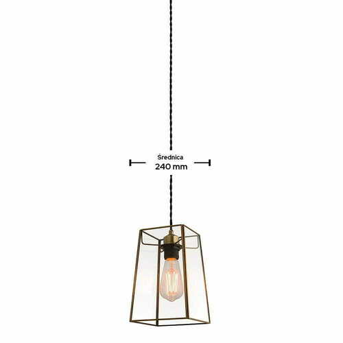Check Lampshade Endon Beaumont Brown Mossy Brass Glass 24 cm 60892