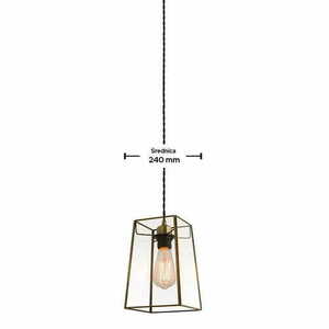 Lampshade Endon Beaumont Brown Mossy Brass Glass 24 cm 60892 small 1