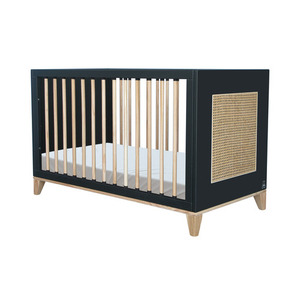 Nami Evolutive Bed Rattan 60 x 120 - Onyx small 0