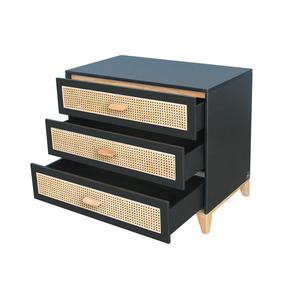Nami Rattan Chest of Drawer - Onyx small 2