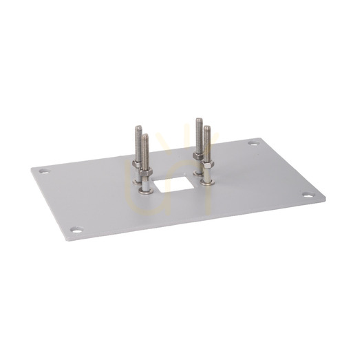 Check Ground Mounting Bracket 3081 for Asker and Molde Bollards, Light Grey RAL 9006 Norlys
