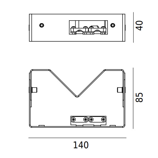 View Corner-mounting bracket for luminaire 151 - Hitra Norlys Corner-mounting bracket for luminaire 151 - Hitra Norlys