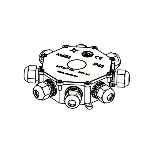 Check NORLYS 146 8-way junction box IP68 for Rena luminaires