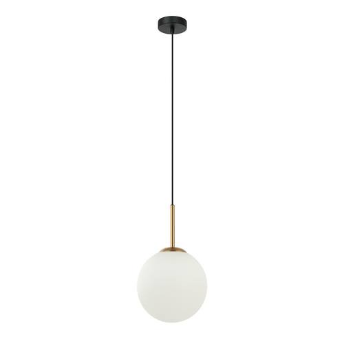 Check Italux Brown White Glass E27 Pendant Light 20 cm PND-5578-1S-BRO-BK